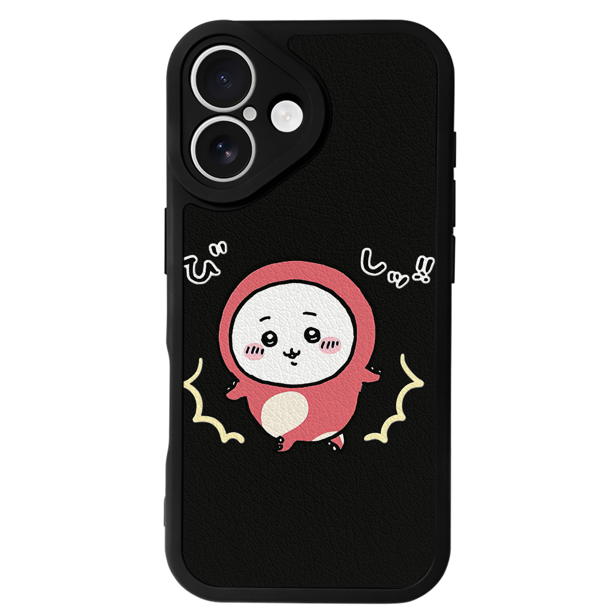 （画像用） ちいかわ ちいかわ Chii-kawa chiikawa 【iPhone 16シリーズ対応】シリコンスマホケース（レザー調） 材質：シリコン